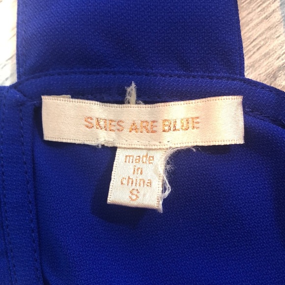 Skies Are Blue Racerback Tank Top Small - Picture 6 of 8